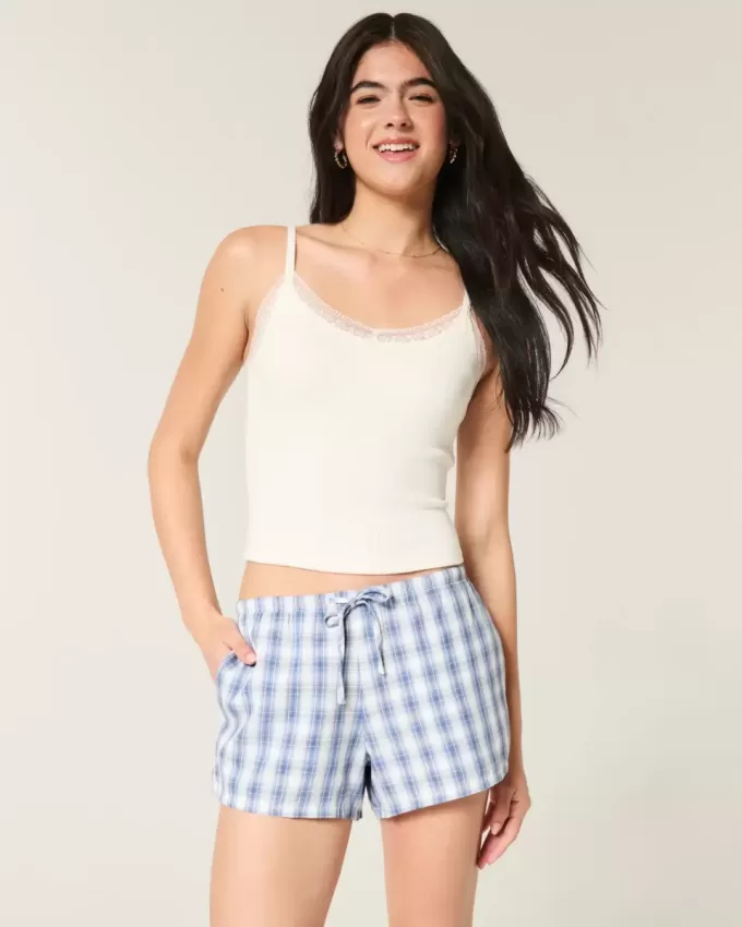 Oxford Cotton Tie Shorts