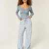 Pull-On Slub Pants