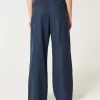 Pull-On Wide-Leg Pants
