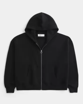 Rectangle Fit Zip-Up Hoodie