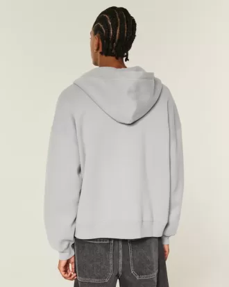 Rectangle Fit Zip-Up Hoodie