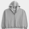 Rectangle Fit Zip-Up Hoodie