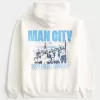 Relaxed Manchester City Graphic Hoodie