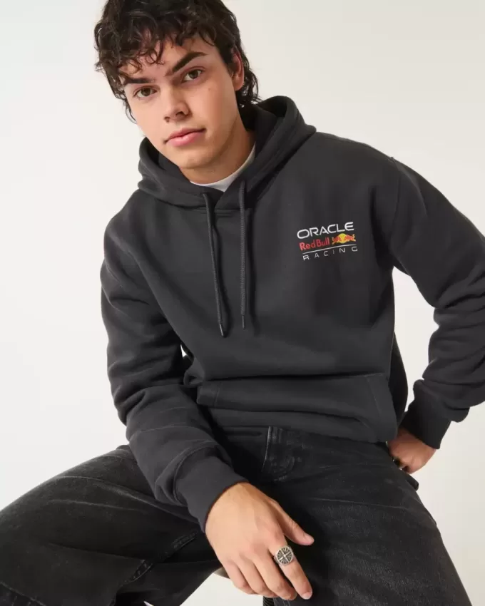 Relaxed Oracle Red Bull Racing Graphic Hoodie