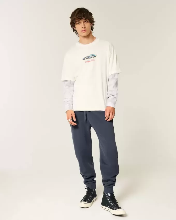 Relaxed Rib Joggers