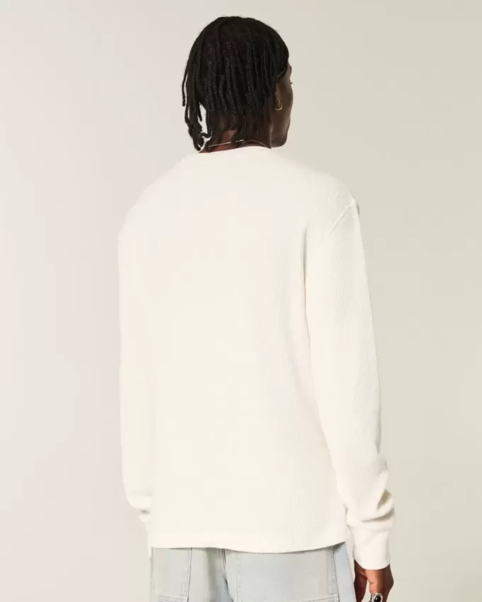 Relaxed Thermal Long-Sleeve Crew Shirt