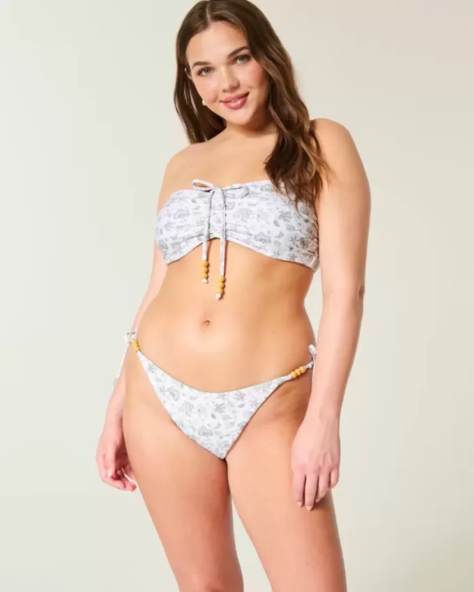 Reversible Side Tie Cheeky Bikini Bottom
