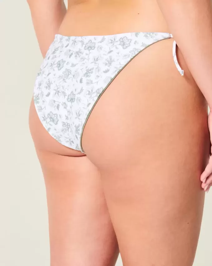 Reversible Side Tie Cheeky Bikini Bottom
