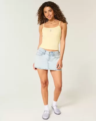 Ribbed Floral Graphic Cami