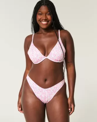 Ribbed High-Leg Cheekiest Bikini Bottom