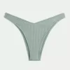Ribbed High-Leg Cheekiest Bikini Bottom