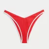 Ribbed High-Leg V-Waist Cheekiest Bikini Bottom