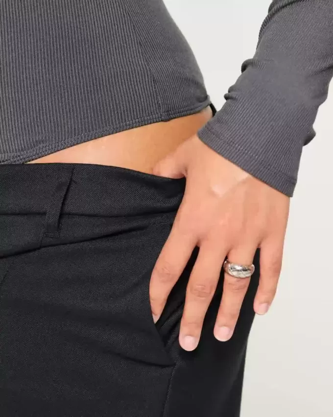 Ribbed Seamless Fabric Square-Neck Bodysuit