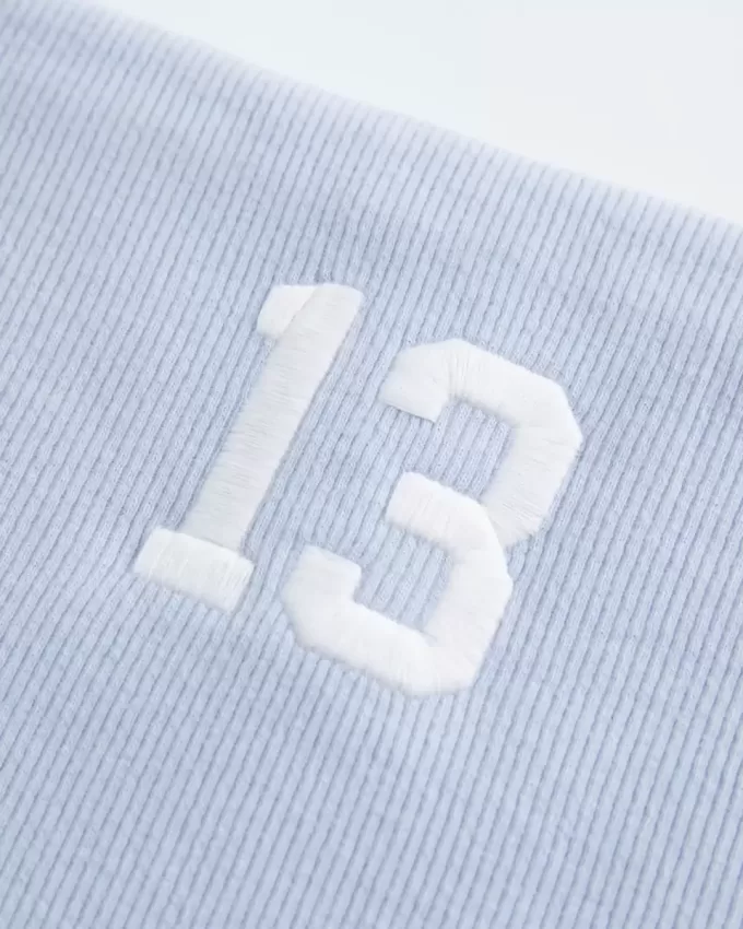 Ribbed Strapless Graphic Tube Top