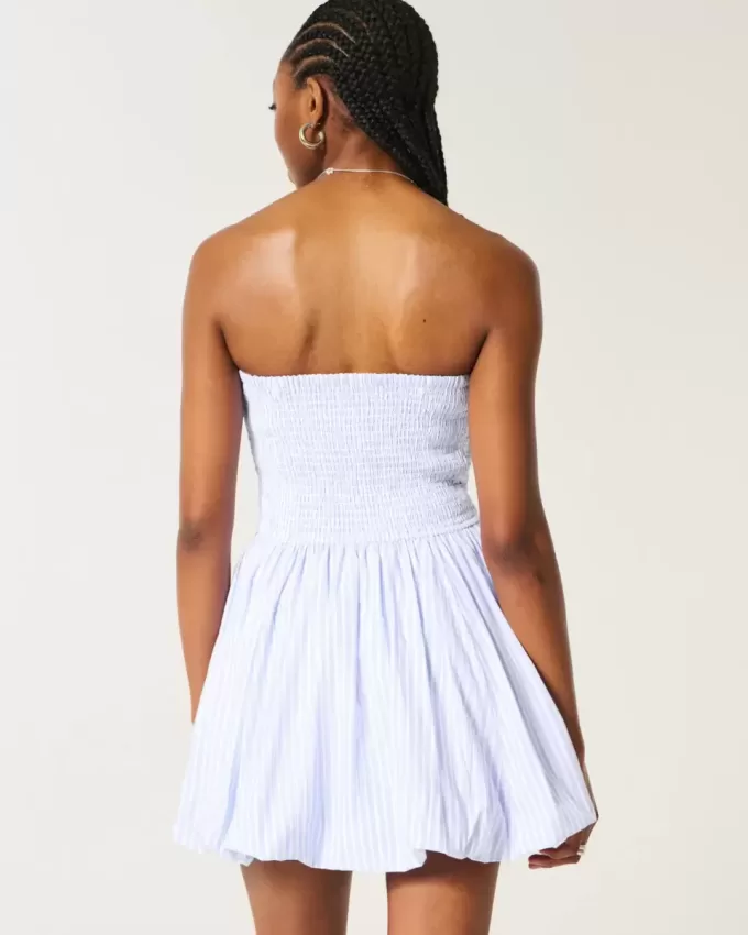 Ruched Bubble Skort Dress