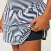 Ruffle Knit Mini Skort
