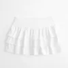 Ruffle Knit Mini Skort