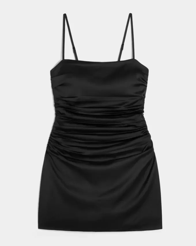 Satin Back Bow Bodycon Dress