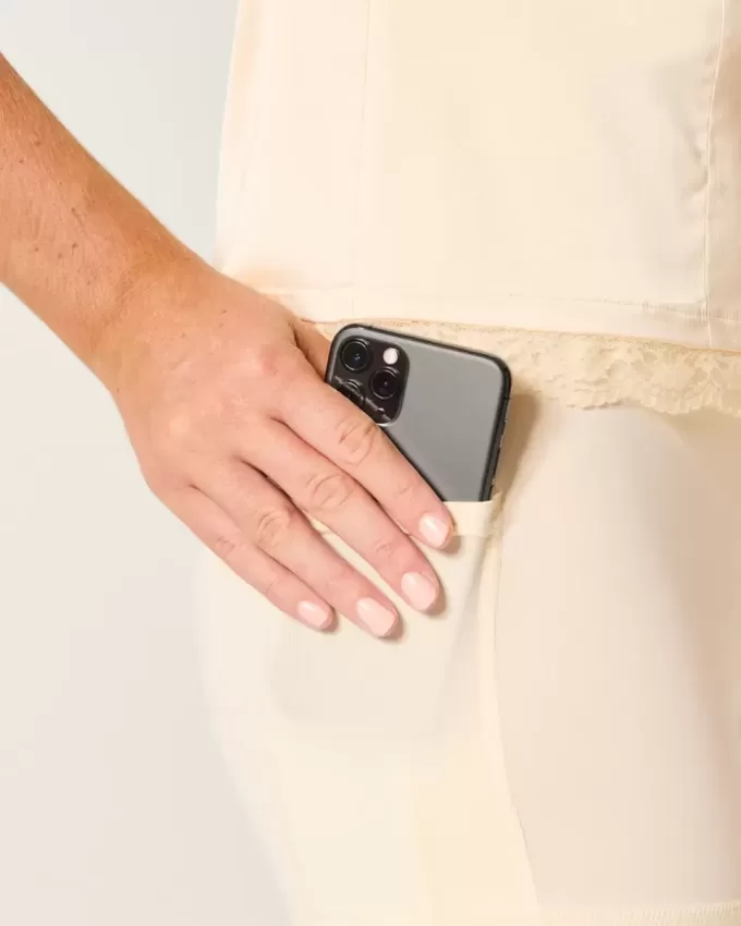 Satin Strapless Bow Bodycon Dress