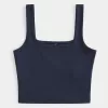 Seamless Fabric Square-Neck Tank