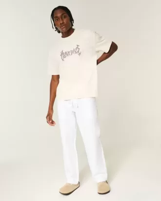 Seersucker Loose Pull-On Pants