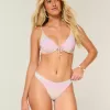 Shimmer High-Leg Cheeky Bikini Bottom