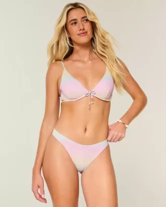 Shimmer High-Leg Cheeky Bikini Bottom
