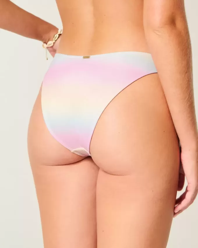 Shimmer High-Leg Cheeky Bikini Bottom