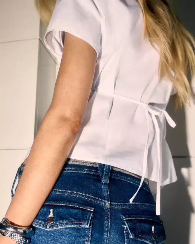 Short-Sleeve Poplin Shirt