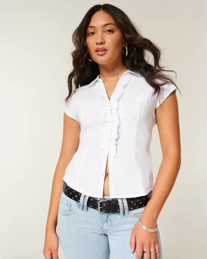 Short-Sleeve Tuxedo Shirt