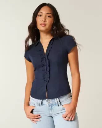 Short-Sleeve Tuxedo Shirt