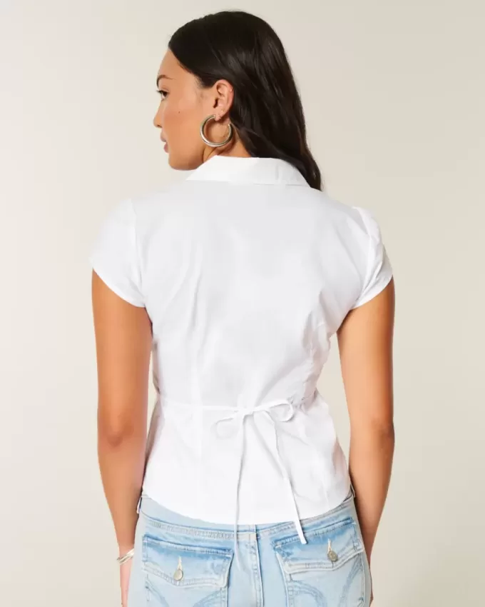 Short-Sleeve Tuxedo Shirt