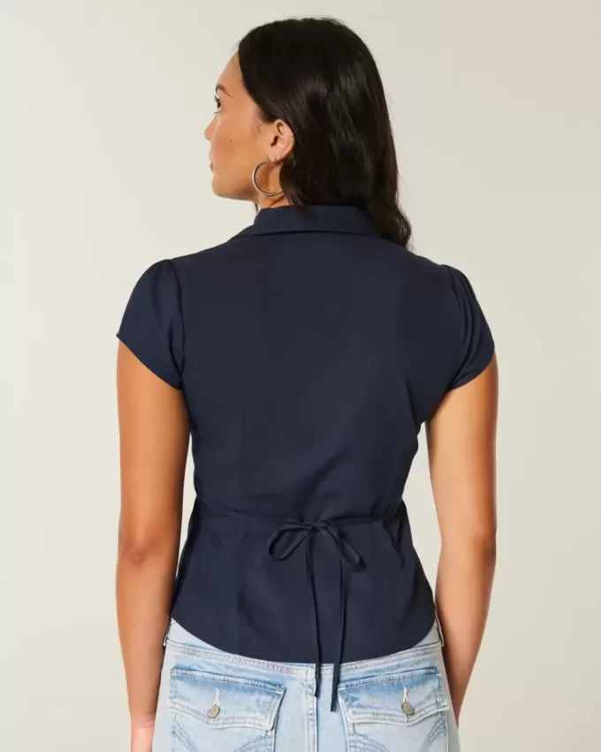 Short-Sleeve Tuxedo Shirt