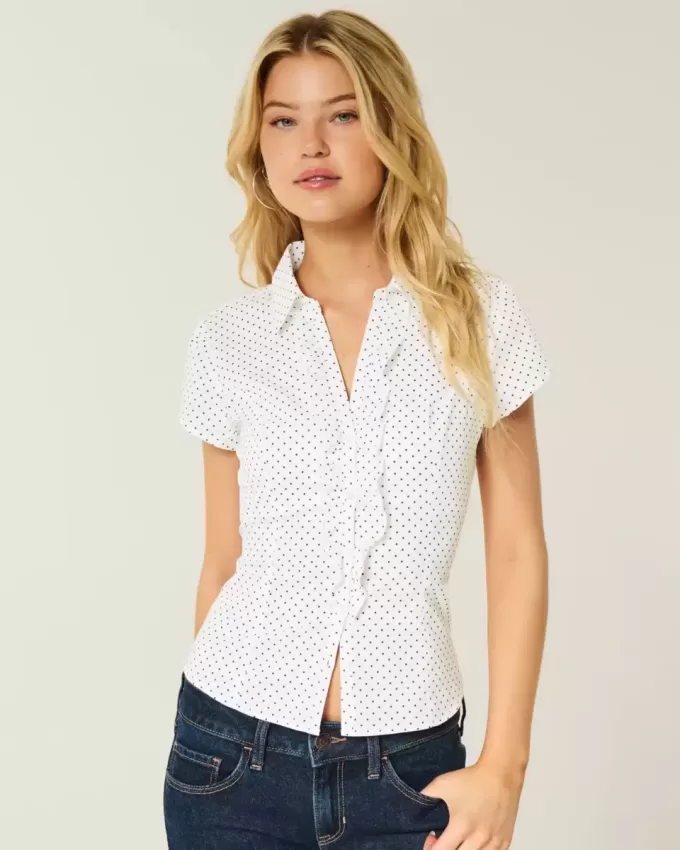 Short-Sleeve Tuxedo Shirt