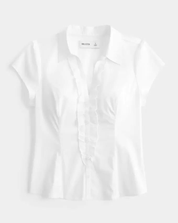 Short-Sleeve Tuxedo Shirt