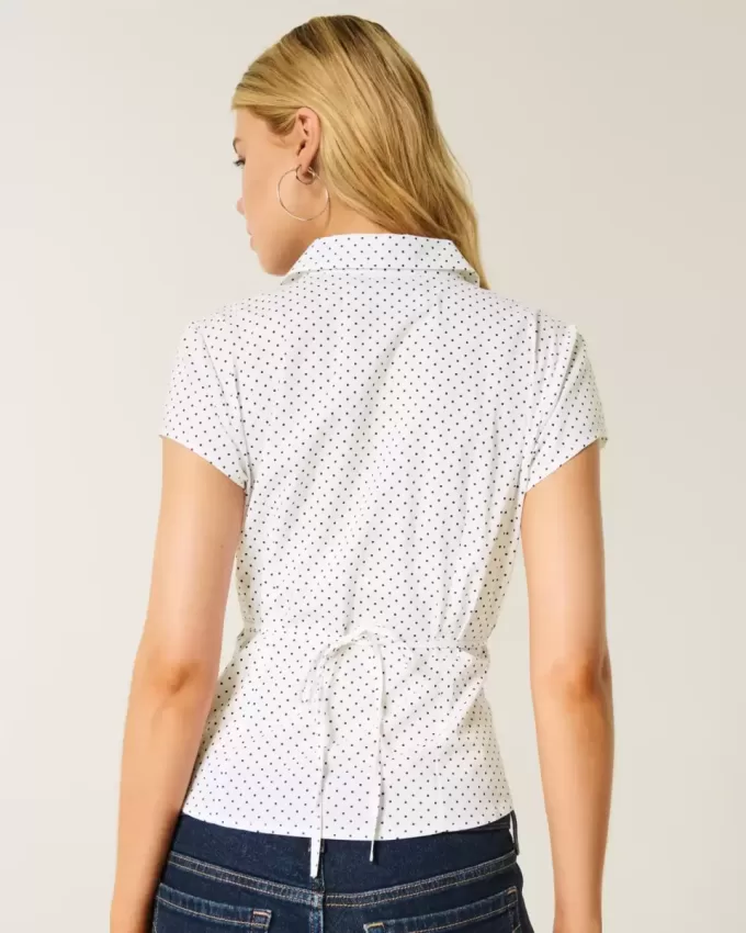 Short-Sleeve Tuxedo Shirt