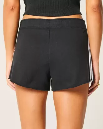 Side Stripe Fleece Mini Shorts