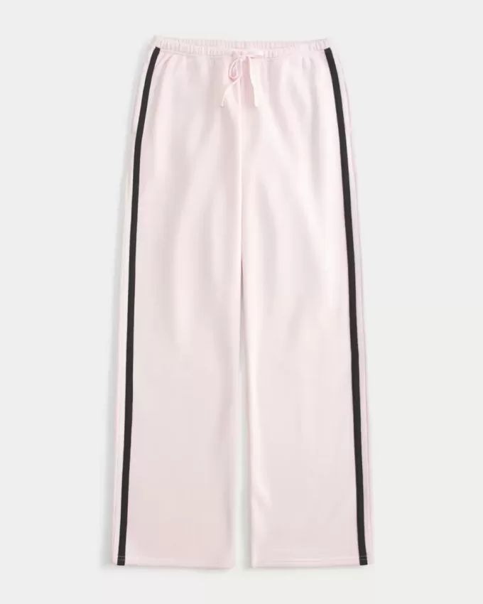 Side-Stripe Straight Sweatpants