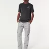 Slim Straight Cargo Pants