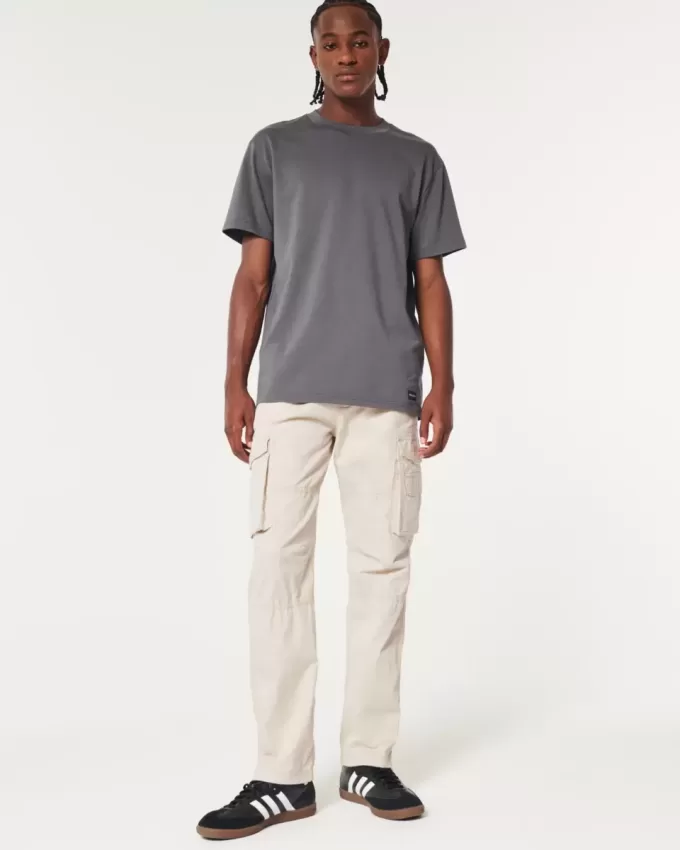 Slim Straight Cargo Pants