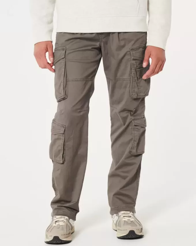 Slim Straight Cargo Pants