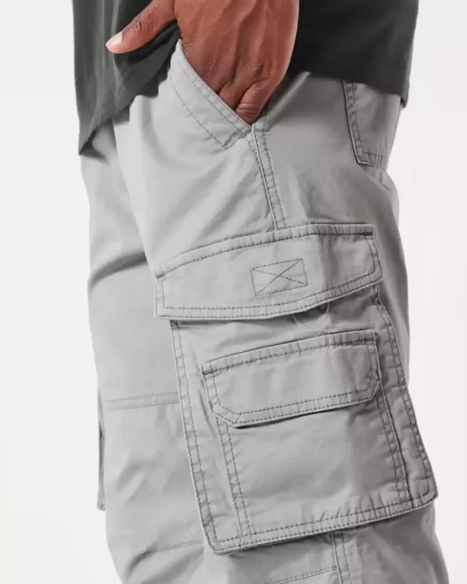 Slim Straight Cargo Pants