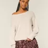 Slouchy Off-the-Shoulder Sweater