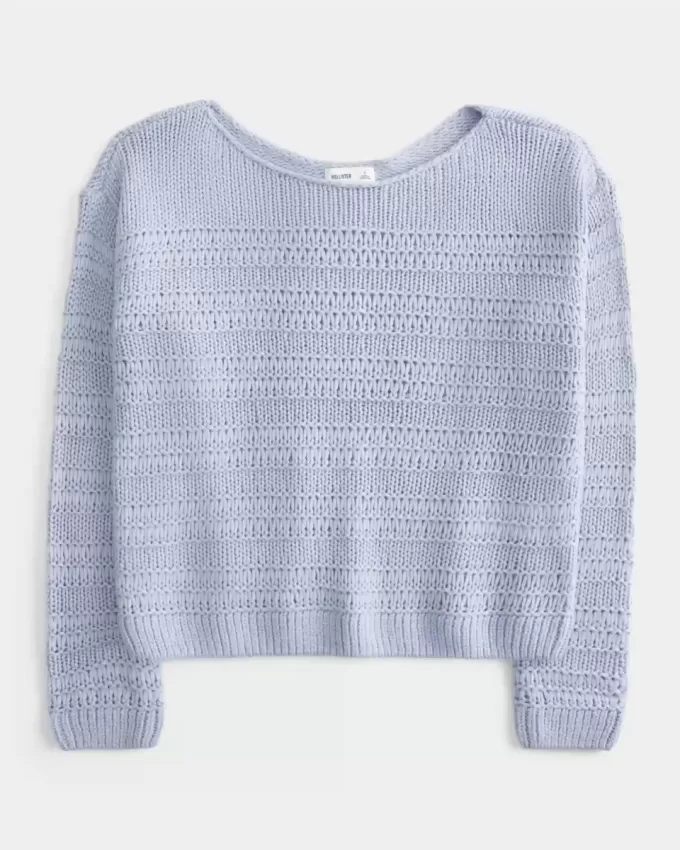 Slouchy Textural Stitch Sweater