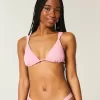 Smocked Over-the-Shoulder Triangle Bikini Top