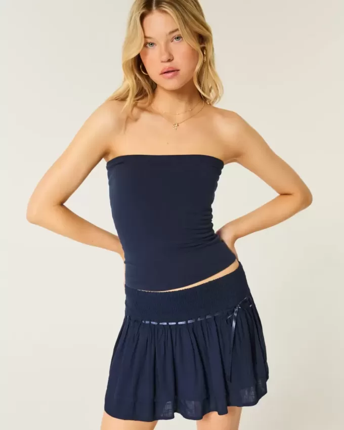 Smocked Tiered Mini Skort