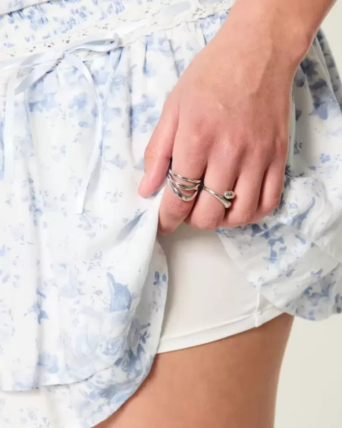 Smocked Tiered Mini Skort