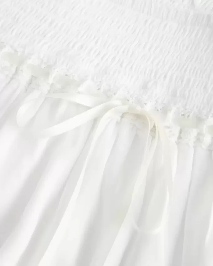 Smocked Tiered Mini Skort