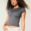 Soft Stretch Seamless Fabric Crew Baby Tee