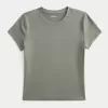 Soft Stretch Seamless Fabric Crew Baby Tee